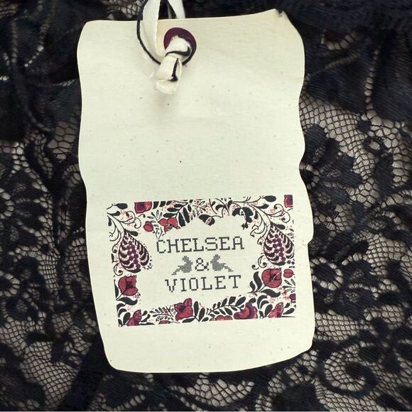 Chelsea & Violet Black Lace One Shoulder Lined Dress - Picture 6 of 7